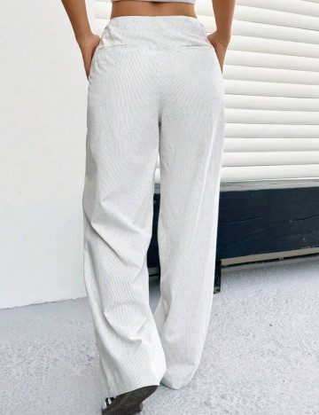 Pantaloni Shein, alb