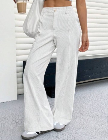 Pantaloni Shein, alb