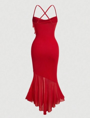 Rochie midi Shein, roșu
