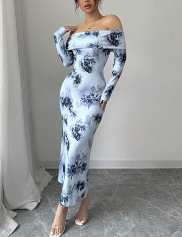 Rochie maxi Shein, albastru