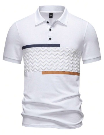 Tricou MANFINITY by Shein, alb