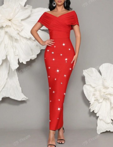 Rochie maxi Shein, roșu