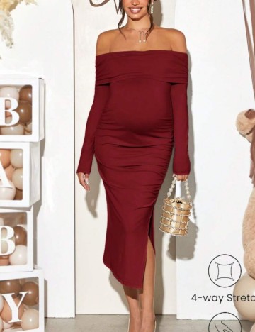 Rochie maxi Shein, vișiniu