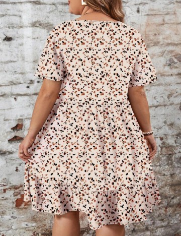 Rochie mini Shein Curve+, mix culori