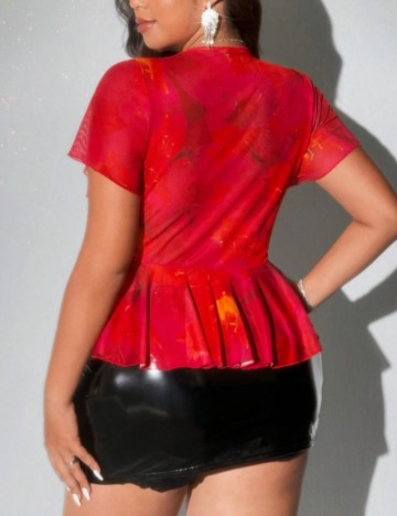 Cămașă Shein Curve+, mix culori