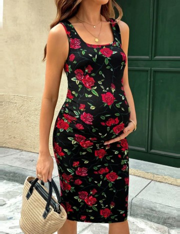 Rochie midi Shein, mix culori