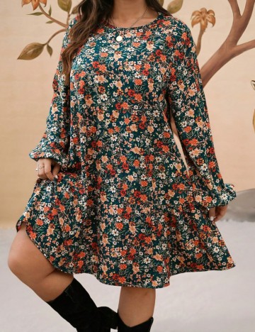 Rochie mini Shein Curve+, mix culori