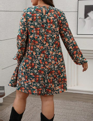 Rochie mini Shein Curve+, mix culori