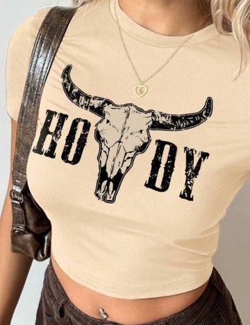 Tricou Shein, crem