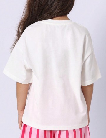 Tricou SUMMON by SHEIN, alb
