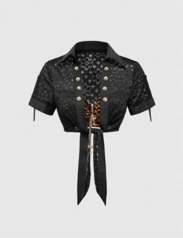 Top Shein, negru