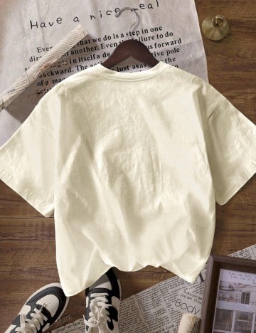 Tricou Shein, crem