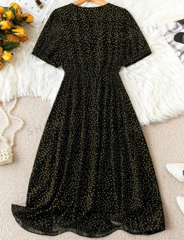 Rochie midi Shein Curve+, mix culori