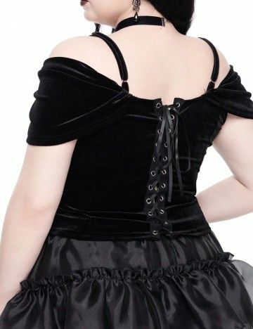Tricou Romwe by Shein, negru