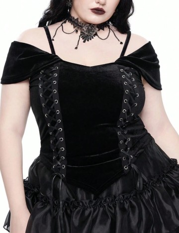 Tricou Romwe by Shein, negru