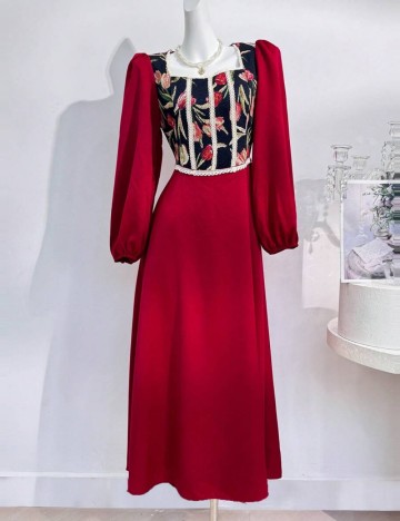 Rochie maxi Shein, mix culori