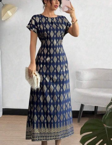 Rochie midi Shein, mix culori