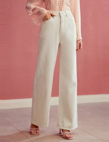 Jeans MOTF by Shein, alb