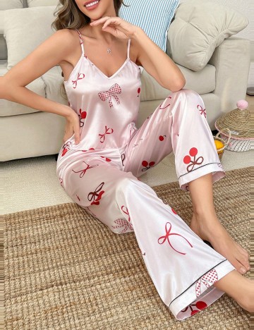 Compleu pijamale Shein, roz