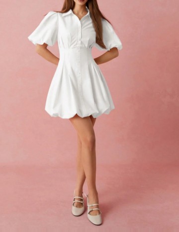 Rochie mini Shein, alb