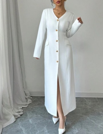Rochie maxi Shein, alb