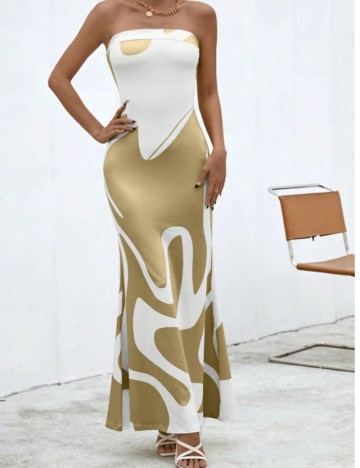 Rochie midi Shein, mix culori