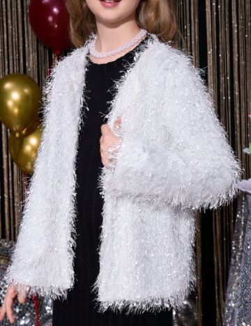 Cardigan Shein, alb