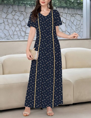 Rochie maxi Shein, mix culori