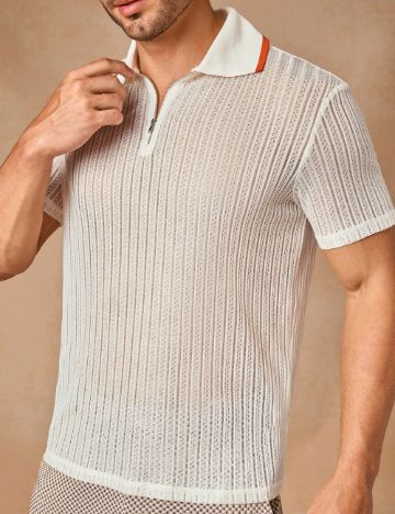 Tricou MANFINITY by Shein, crem
