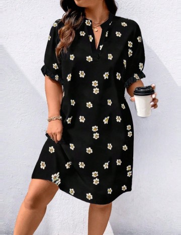 Rochie mini Shein Curve+, negru