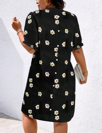 Rochie mini Shein Curve+, negru