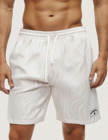Pantaloni scurți Shein, crem