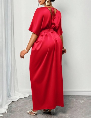 Rochie maxi Shein Curve+, roșu