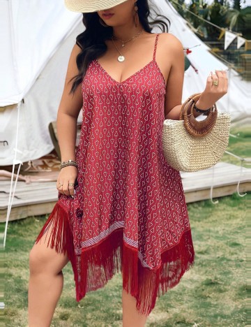 Rochie mini Shein Curve+, mix culori