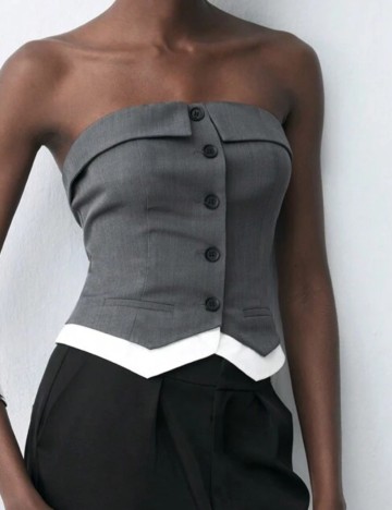 Top Shein, gri
