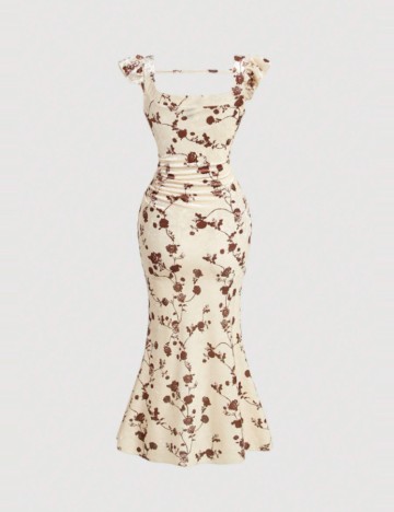 Rochie maxi Shein, crem