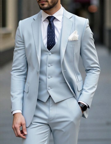 Costum Shein, albastru