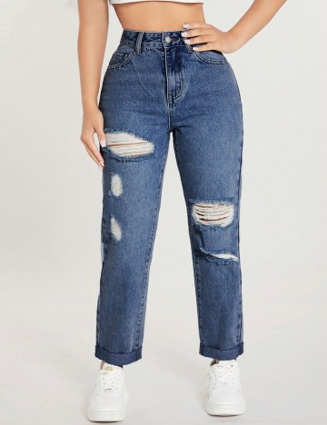 Jeans Shein, albastru