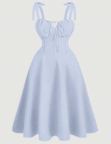 Rochie midi Shein Curve+, albastru