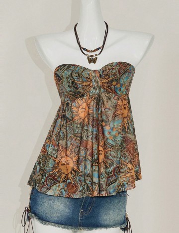 Top Shein, mix culori
