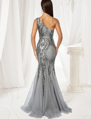 Rochie de ocazie Shein, gri
