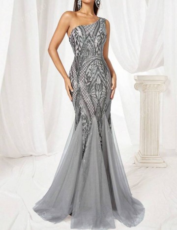 Rochie de ocazie Shein, gri