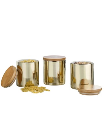 Set borcane de porțelan Esmeyer, auriu