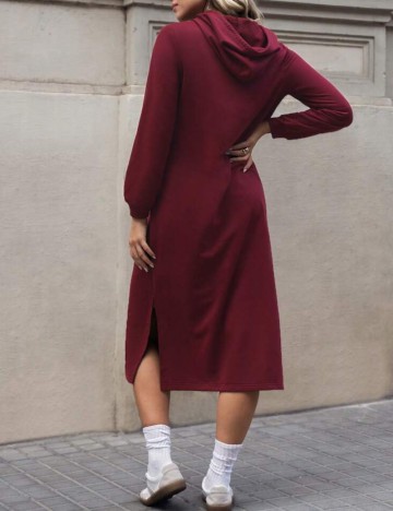 Rochie tip hanorac Shein, vișiniu