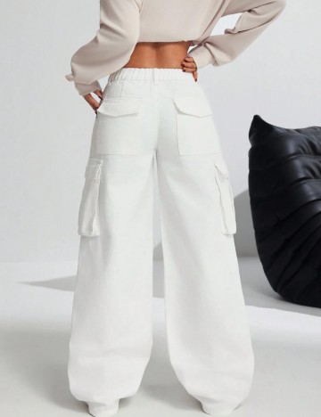 Jeans Shein, alb