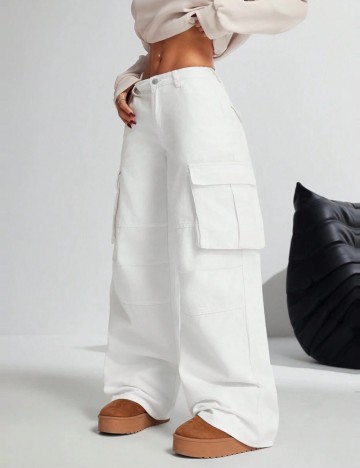 Jeans Shein, alb
