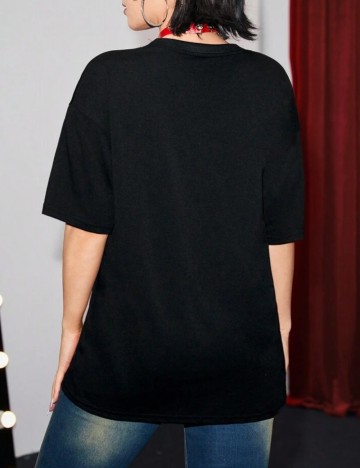 Tricou Romwe by Shein, negru
