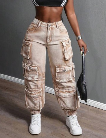Jeans Shein, bej