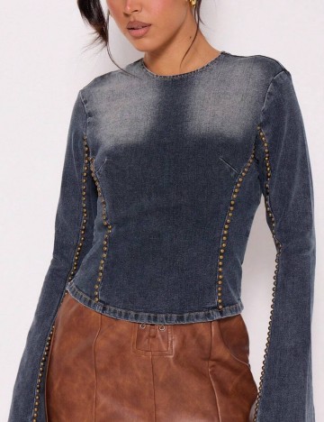 Top MUSERA by Shein, albastru