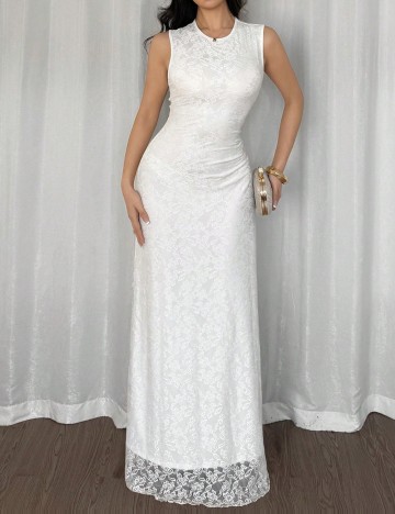 Rochie maxi Shein, alb